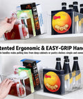 Bulk Clear Storage Bins Set Of 12 With Durable Handles And Blank Labels For Stackable Plastic Pantry Organization Across Kitchen Fridge Freezer Closet Shelving And Laundry Areas To Kick Clutter To The Curb with food containers