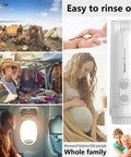 Portable Travel Bidet With Orientation Sensor Handheld Electric Mini Bidet Sprayer For Personal Hygiene And Postpartum Care IPX6 Waterproof 180 Degree Adjustable Nozzle Travel Bag On The Go shown with diverse uses.