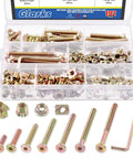 192Pcs M6 Hex Socket Head Cap Bolts Set With 20 30 40 50 60 70 80Mm Lengths Including Barrel Nuts Threaded Insert Nuts T Nuts Flange Nuts And Allen Wrench For Crib Wood Furniture Cabinetry