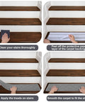 Steps to install Non Slip Stair Treads For Wooden Steps With Adhesive Backing, 28X9 Inches, 15 Pieces, 100 Percent Polypropylene Gray Indoor Stair Runners, Kid Safe Grip That Stays Put, Prevents Slips For Pets, Seniors, And Busy Homes.