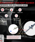 Replacement RTD Temperature Sensor Probe for Pit Boss Horizontal Controller showing installation features in grill