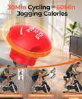 YOSUDA magnetic indoor cycling bike in grey with tablet holder and 350 lb capacity