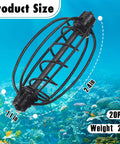 10 Pack Spring Fishing Feeder Bait Cage Holder For Carp And Bream Tackle Method Feeder Cage 25 Gram, size illustration.