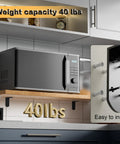 Solid As A Rock Heavy Duty L Brackets Quick Fix Corner Supports Stainless Steel under microwave holding 40 lbs.
