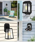 Vinyl Siding Mounting Blocks With Built In Electrical Box Kit For 1/2 Inch Lap Double And 4 Inch Siding, Black Outdoor Mounting Plate Set, Weatherproof Durable Siding Mounting Plate With Textured Paintable Finish For Exterior Fixtures, black wall mount for porch lights