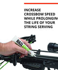 Applying Rail Snot from Crossbow Maintenance Three Pack With String Snot Bow Snot And Rail Snot Lubes For Smooth Operation