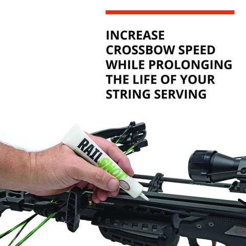 Applying Rail Snot from Crossbow Maintenance Three Pack With String Snot Bow Snot And Rail Snot Lubes For Smooth Operation