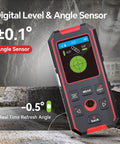 3 In 1 Stud Finder Wall Scanner With Rechargeable Battery 196Ft Laser Measure Digital Level And Angle Gauge, digital angle sensor display