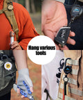 Beefy Heavy Duty Retractable Keychain With Multitool Carabiner Badge Holder And Id Clip Upgraded 58 Cm Stainless Steel Cord