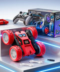 Remote Control Stunt Car With 360 Degree Flips, LED Light Strips, box, controller, Type C Charge, set for Boys and Girls Ages 8 12