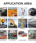 Premium Aluminum Alloy Linear Motion Rail Orientation Support Holds 10 STEM Pieces With High Accuracy And Bearing Capacity For Smooth Sliding Action displayed in various applications like 3D printers and manufacturing.