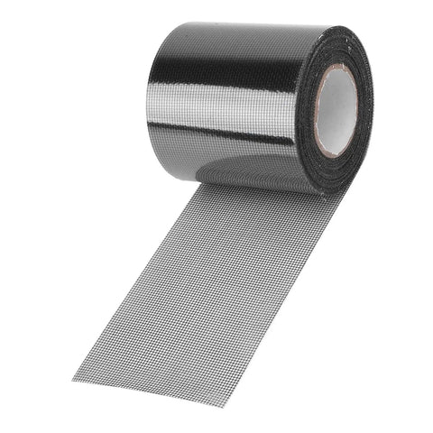 Transparent Window Screen Repair Tape With Strong No Fuss Adhesive Self Adhesive Mesh Patch For Quick Fix On Tents Pool And Car Screens See Through Black Finish