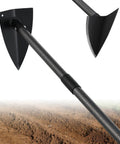Beast Triangular Hoe With 15 To 60 Inch Adjustable Stainless Steel Pole Heavy Duty Garden Tool for Digging and Trenching