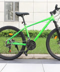 Green bike with Beefed Up Triple Chainring 170mm Crankset Upgrade Kit For Mountain City Fat And E Bikes With 42T 32T 22T Gearing