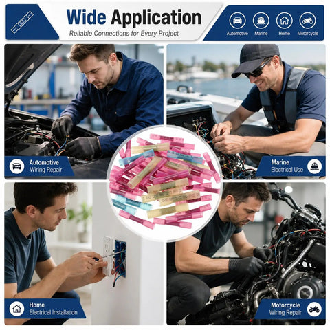 KongTiva 1500 Piece Heat Shrink Butt Connector Kit With Color Coded Wire Terminals For Auto Marine And Home Wiring Projects To Tackle Any Electrical Job Fast With Easy Crimping And Reliable Insulated Connections, assorted heat shrink butt connectors for auto marine home wiring