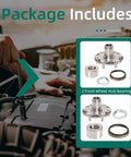 2 Front Wheel Bearings To Fit Toyota 4Runner 1996 To 2001 Sequoia 2001 To 2007 Tundra 2000 To 2006 And Tacoma 1999 To 2004 2WD Only Not Fit 4WD OE WH5170112W NT517011 High Quality Wheel Hub Assembly shown in package.