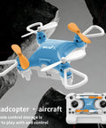 Super Pocket Drone With 360 Degree Flips And Altitude Hold For Kids And Beginners, blue quadcopter with remote control