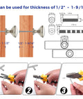 Installation instructions for 60 Pack Kitchen Cabinet Knobs Satin Nickel And Brushed Nickel Drawer Pulls And Door Knobs