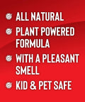 Moose Elk And Deer Repellent Spray For Gardens And Lawns, 30 Day Weatherproof Protection text on red background