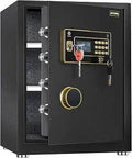 Digital Fireproof Safe Box 1.4 Cu Ft With Removable Shelf Electronic Keypad LED Light Rock Solid Security Cabinet For Cash Jewelry