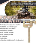 Drive Chain 116 Link With Chain Breaker For 43cc 47cc 49cc 50cc 2 Stroke Pocket Rocket Bikes Mini Choppers ATVs Quad Parts