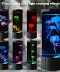 Bubble Fish Lava Lamp With LED Lights Color Changing Aquarium Night Light Featuring Four Artificial Fish perfect for decor.