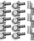 20 Pack Zinc Alloy Shelf Pins With Suction Cup For Secure And Stable Grip Heavy Duty Shelf Clips Silver Finish