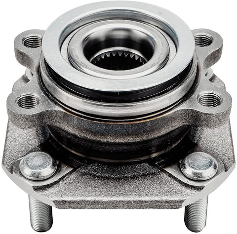 Drop In Front Wheel Bearing Hubs Kit For 2007 2012 Nissan Sentra 2.0L shown close-up with detailed finish.