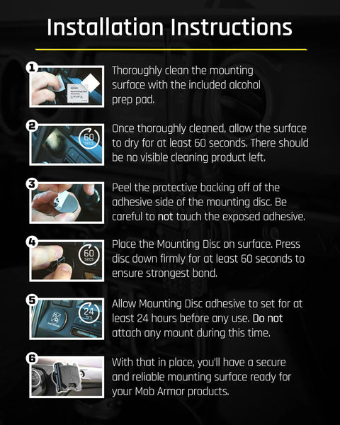 Installation instructions for Rad Mount Magnetic Car Mount Kit For CB VHF GMRS And Other Handheld Radios With Hand Mic Holder