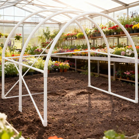 48 Piece 1/2 Inch PVC Pipe Fittings Elbow Set With 3 Way, 4 Way, 45 Degree And 90 Degree Elbows, Tee And Corner Connectors for greenhouse frame