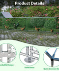 Heavy-Duty Galvanized Steel Chicken Coop Run Built Tough For Backyard Poultry Housing With Weather-Resistant Cover And Secure Mesh Enclosure