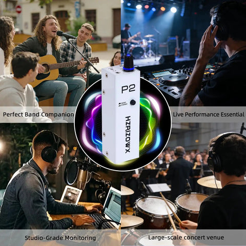 Portable In Ear Monitor Amplifier For Performers XLR And TRS Locking Inputs 3.5mm Headphone Output Stereo Mono Switch Ideal Personal Amp