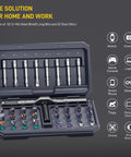 42 In 1 Magnetic Screwdriver Set With Ratcheting Handle And 40 Plus Bits In A Portable Storage Case Ideal For Computers Eyeglasses