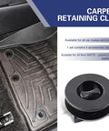 4 Pack Car Floor Mat Clips Set Durable Plastic Interior Fasteners Anti Slip Mats Retainers Universal Fit For Most Vehicles