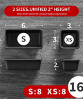 16 Piece Small Parts Tool Box Organizer Trays Set For Tool Box Drawer Storage With Eight Small And Eight Extra Small Trays