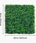 Artificial Boxwood Panel Set 24 Pack 20x20 Inch Green Hedge Wall Panels For Privacy Fences And Indoor Outdoor Garden Decor