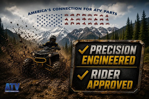 Heavy Duty Rear Wheel Bearing And Seal Kit For Atv Side X Side Utv Off Road Quads Ride Hard Dirt Trails No Sweat Knockout Quality Mud Ready Axle Components For Weekend Warriors in action on rugged terrain.