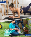 Extra Thick Kneeling Pad Black For Knee Pain Relief used indoors for exercise and outdoors for gardening tasks