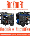 WGenTent XL Generator Running Cover For Large Open Frame Generators Keeps WGen20000 And WGen14500 Series Safe Find Your Fit