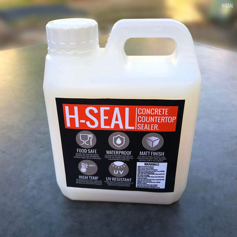 Concrete Countertop Sealer For Food Prep, High Heat Up To 392 Fahrenheit, Waterproof Matte Finish, UV Resistant, Water Based And Solvent Free, Food Safe Grade, Ideal For Kitchens, Bars, BBQ Areas, 1 Liter