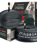 27.5 Inch Bike Inner Tubes 2 Pack Fits Mountain And Hybrid Bikes From 2.0 To 2.6 Inch Tires With 48mm Schrader Valve