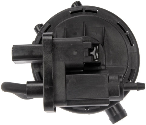 Close-up of black EVAP Emissions System Leak Detection Pump Drop In Replacement for Dodge and Jeep Models No Fuss Easy Install