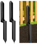 Heavy Duty Fence Post Repair Kit With Steel Ground Spike Anchors To Fix Leaning Or Broken 4x4 And 6x6 Wood Posts In Your Yard Garden And Fence No Dig Drive In Support