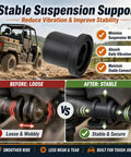 Eight Pack Upper Lower A Arm Bushings Heavy Duty Rubber Suspension Upgrade For Utility Vehicles showing a durable bushing improving stability.