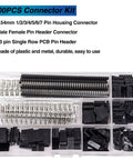 600-piece kit with 2.54mm pin headers and connectors from Dupont Crimping Tool Kit With 600 Pieces Of 2.54mm Dupont Connectors.