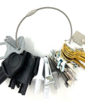 Master Dispenser Key Ring Set With 27 Common Paper Towel And Toilet Paper Keys for Janitors Maintenance Pros Hospitals Schools