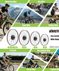 48V 500W Ebike Conversion Kit With Front Or Rear Hub Motor For 20, 26 Or 700C Wheels, easy installation for mountain and city bikes