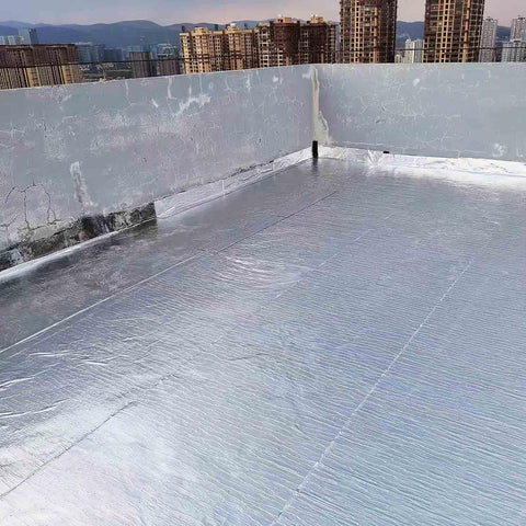 Heavy Duty Self Sealing Asphalt Repair Tape With Aluminum Foil Roof Protector Roll on a flat surface, ideal for waterproof sealing.