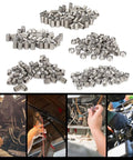 50 Piece Metric Helicoil Kit M10 X 1.5 X 2.5D Wire Thread Insert Sleeve Bushing For Thread Repair In Automotive Marine Machinery And Home DIY Projects