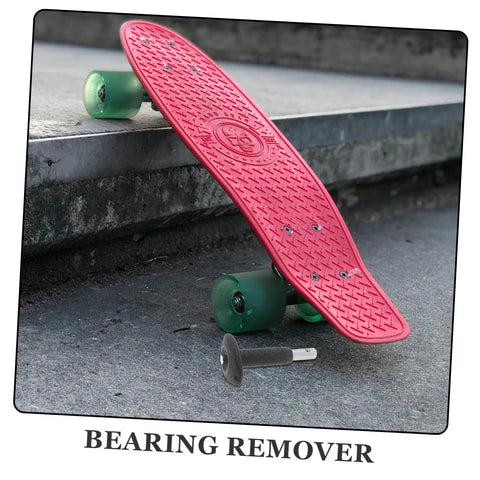 Heavy Duty Skateboard Bearing Puller Tool For Fast Bearing Extraction And Roller Skate Repairs Featuring Solid Black Iron Build And Slick Grip Designed For Daily Street Shredding